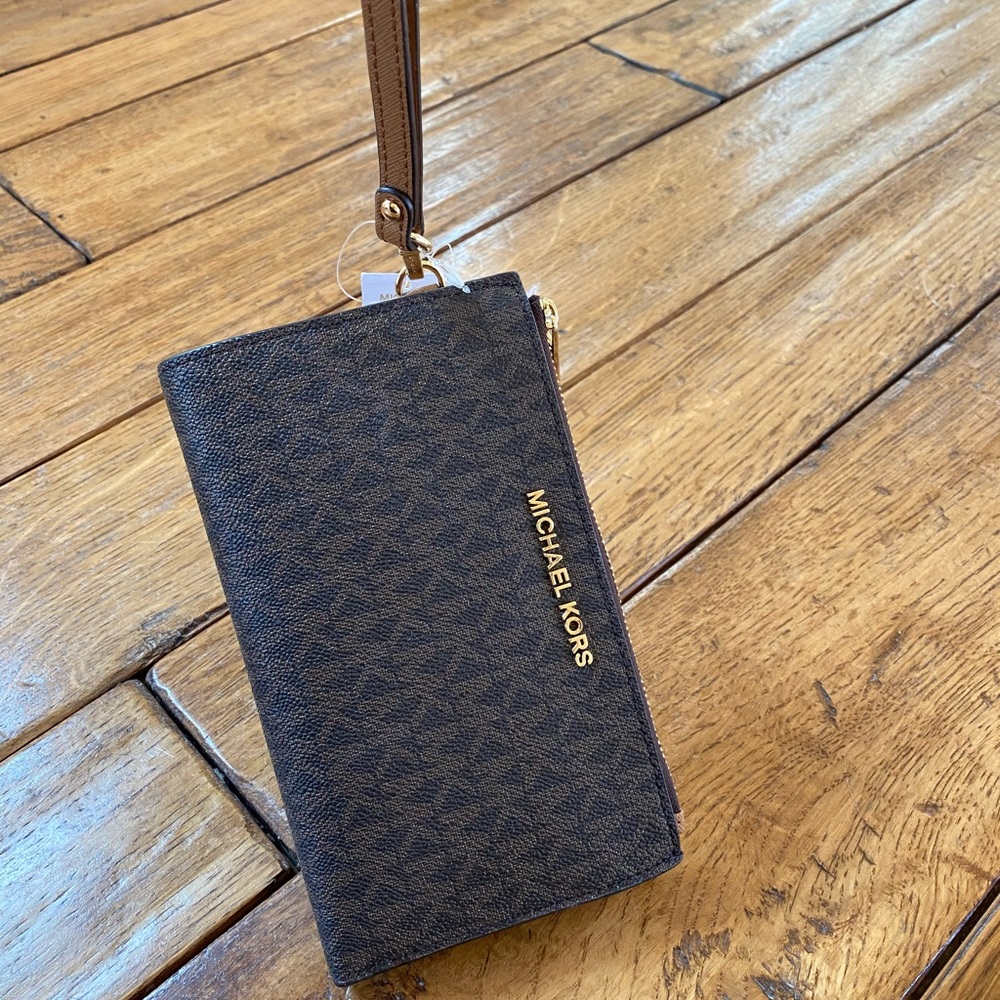 NwT Michael Kors signature double zip wallet - Picture 7 of 8
